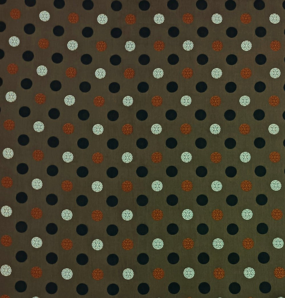 10LRT 13071 - Orange Dotted Rayon