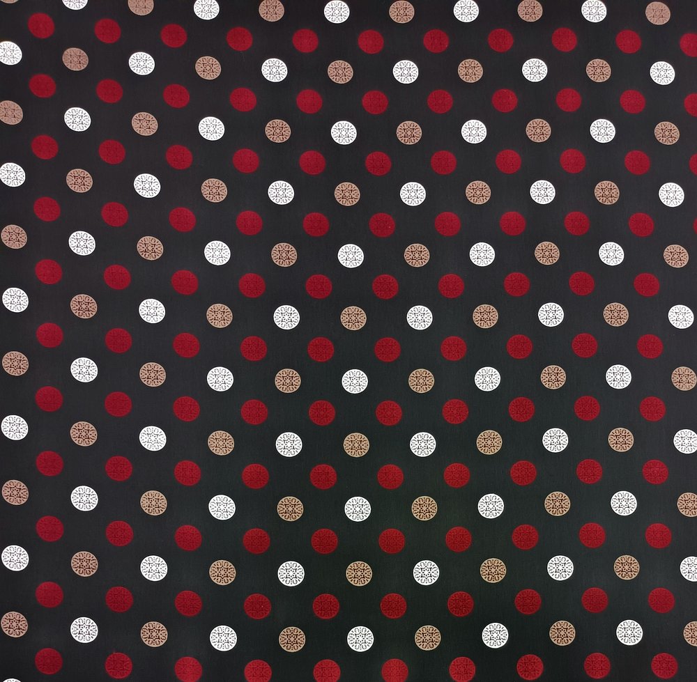 10LRT 13071 - Red Dotted Rayon