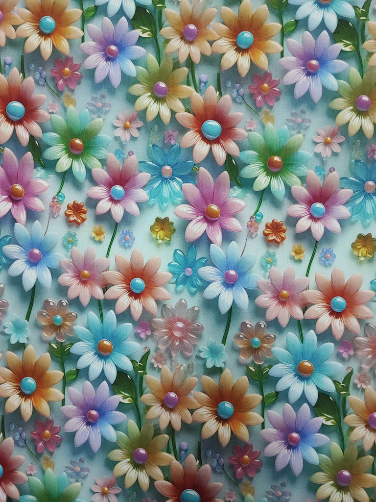 COTTON POPLIN 58" 3D DESIGN 7