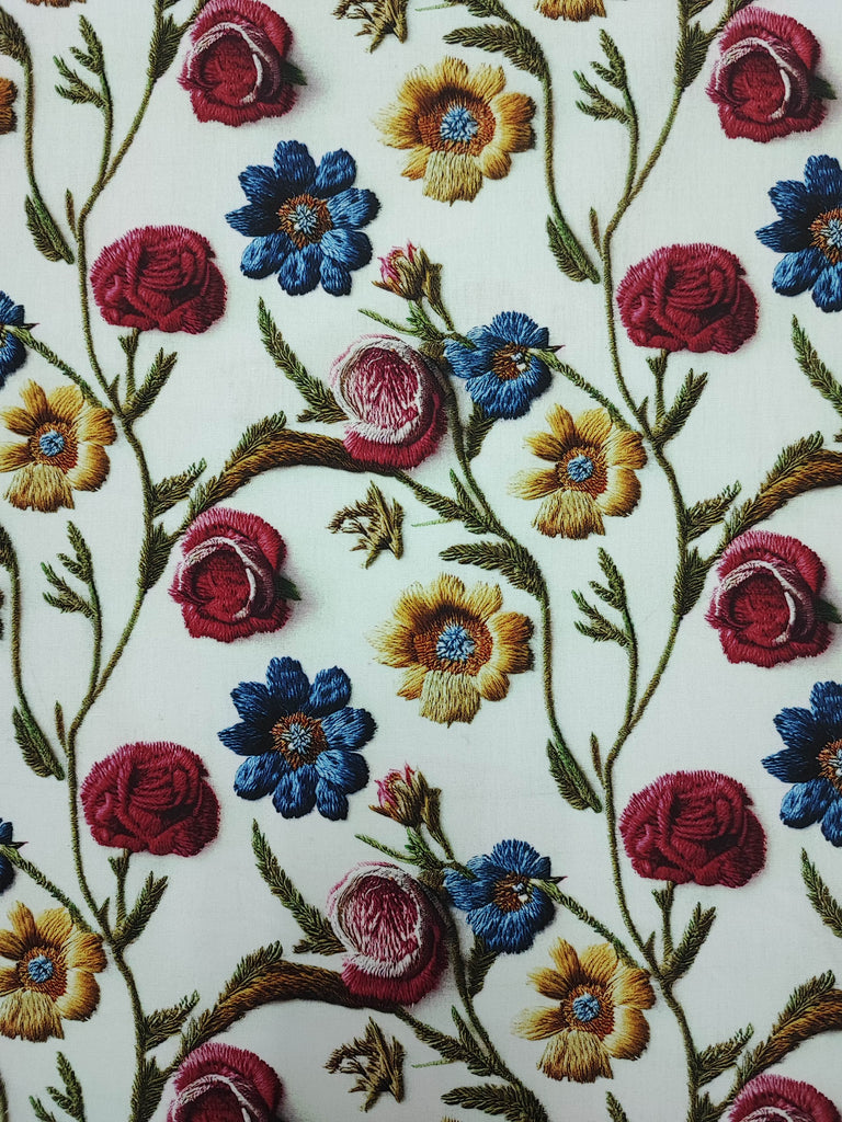 COTTON POPLIN 58" 3D DESIGN 16