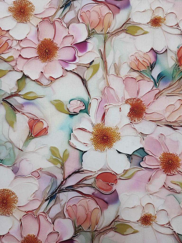 COTTON POPLIN 58" 3D DESIGN 8