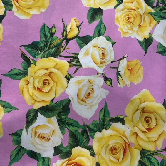 Printed cotton satin fabric, available in various patterns 58 inches width. Flowy, cool, and comfortable to wear fabric. Ready to ship