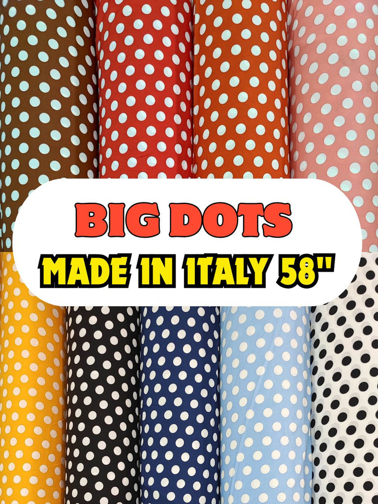 POLYESTER (MAI ITALY) 58" 100 GSM - BIG DOTS