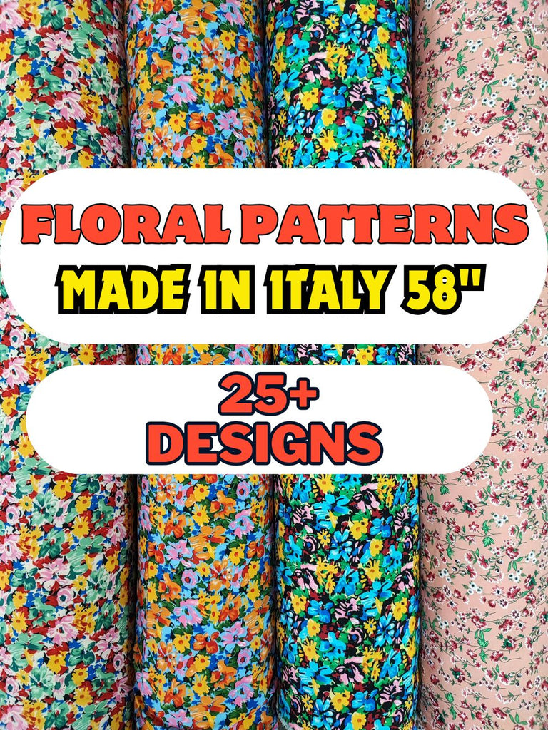 POLYESTER (MAI ITALY) 58" 100 GSM - SMALL FLORAL DESIGN