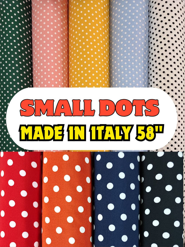 POLYESTER (MAI ITALY) 58" 100 GSM - SMALL DOTS