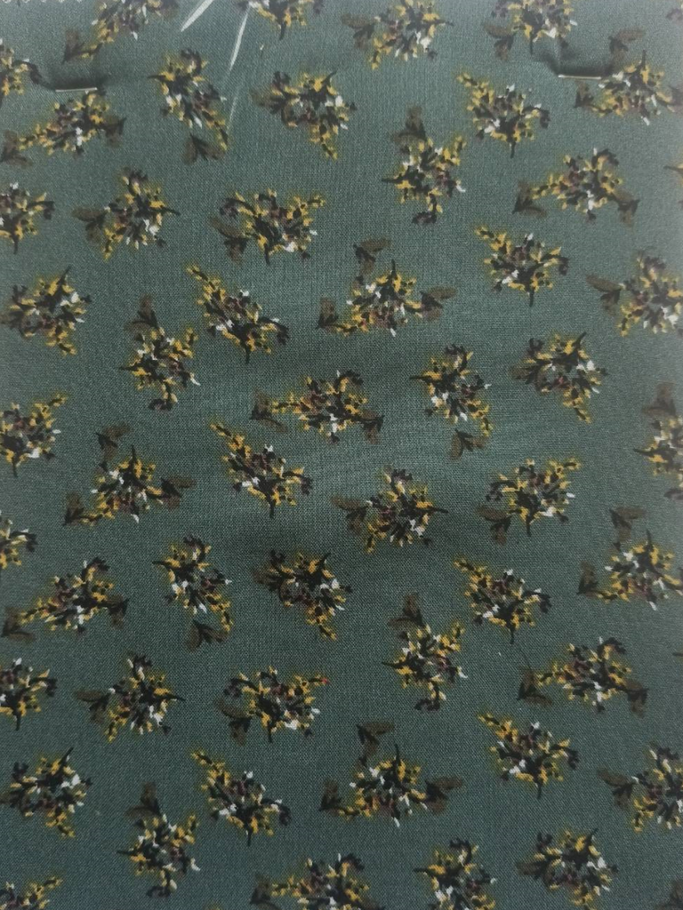 JO-15 D#5 Printed Rayon Spun Fabric, Digital Print, Soft & Smooth Texture, Sold per 1 Meter, Ready to Ship