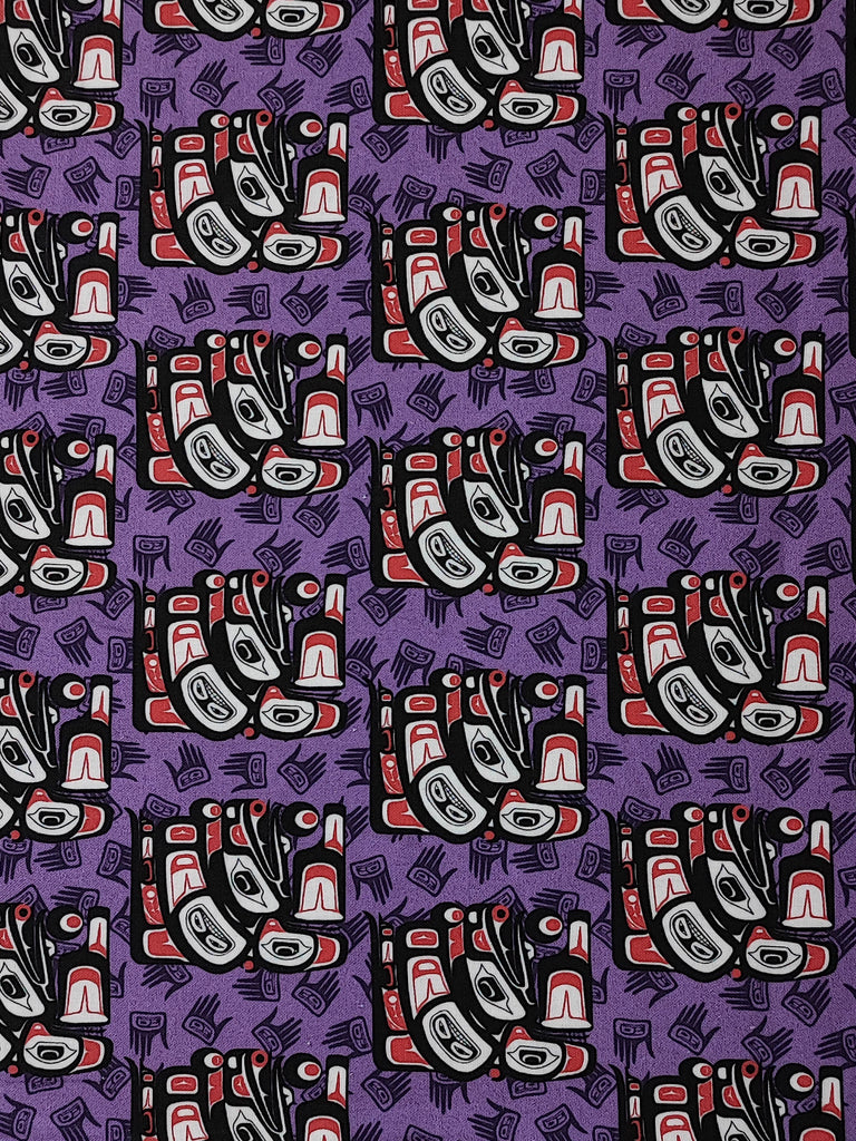 COTTON SHEETING 44" POLYNESIAN DESIGN 28