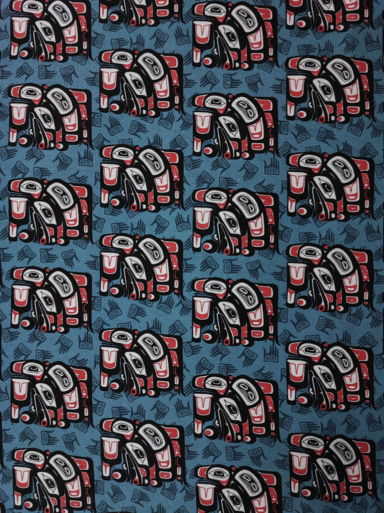 COTTON SHEETING 44" POLYNESIAN DESIGN 29