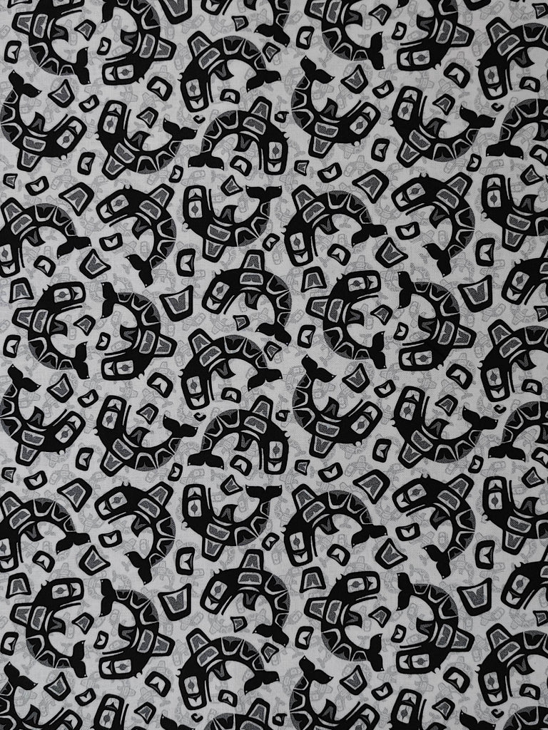 COTTON SHEETING 44" POLYNESIAN DESIGN 1