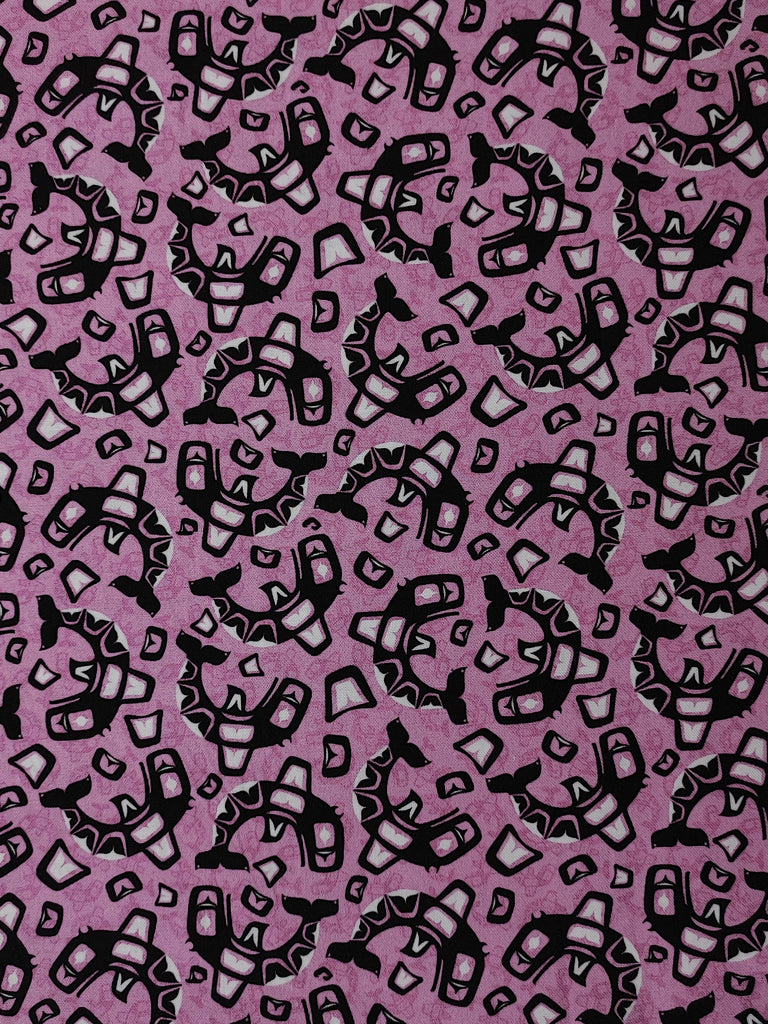 COTTON SHEETING 44" POLYNESIAN DESIGN 4