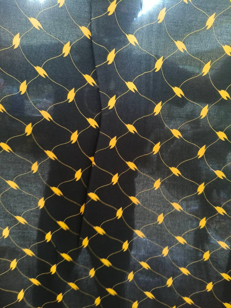 TO-27 #579 D#8 Printed Rayon Spun Fabric, Digital Print, Soft & Smooth Texture, Sold per 1 Meter, Ready to Ship