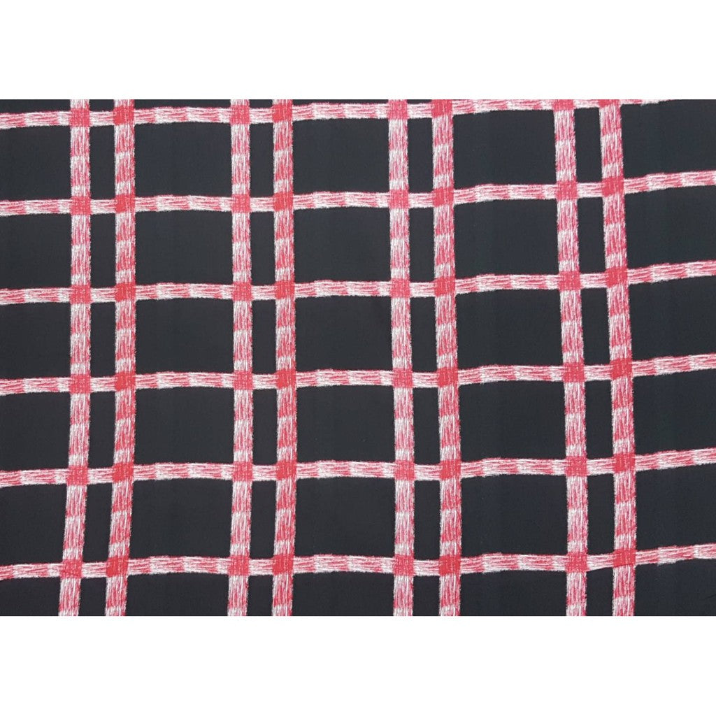 705  ผ้าชิ้นเรยอนสปันพิมพ์ลายหมากรุก แมมเบิร์ต เนื้อผ้านุ่ม หน้ากว้าง 58 นิ้ว จำหน่าย 1 เมตร พร้อมส่ง